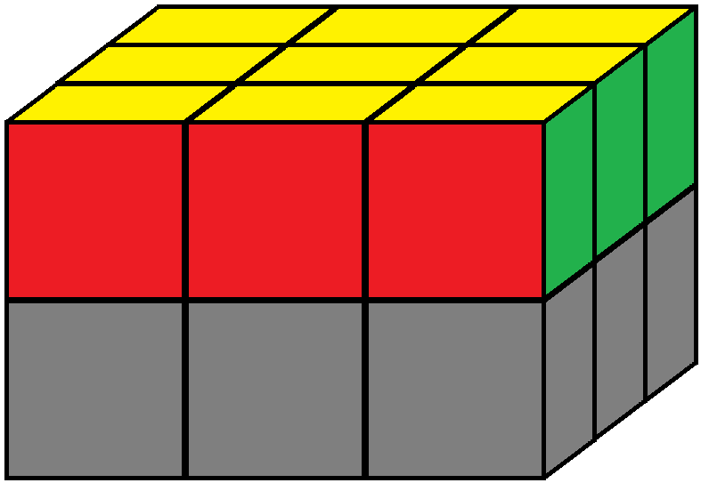 Down face of the Domino Cube