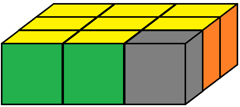 Corner piece of the Floppy cube