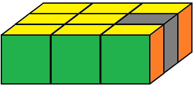 Edge piece of the Floppy cube