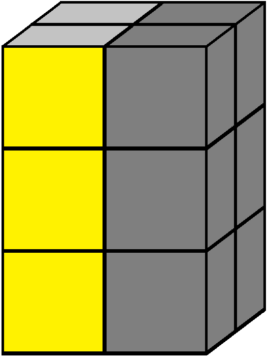 Right face of the 2x2x3 tower cube