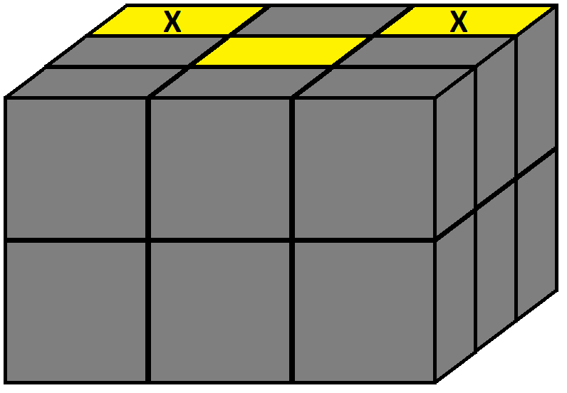 Algorithm of step 1 of how to solve the Domino cube