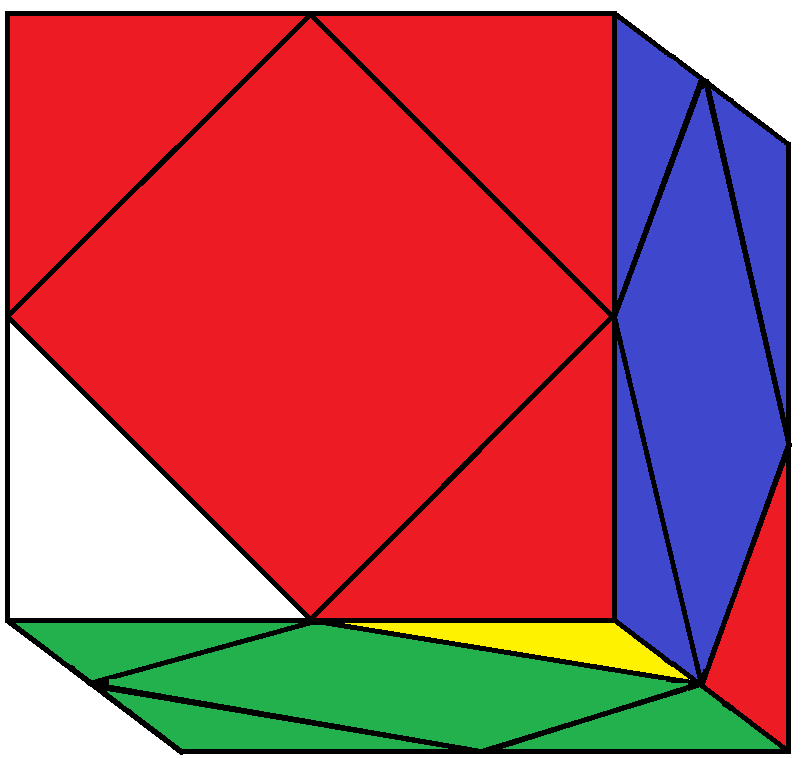 Result of BLD turn of the Skewb