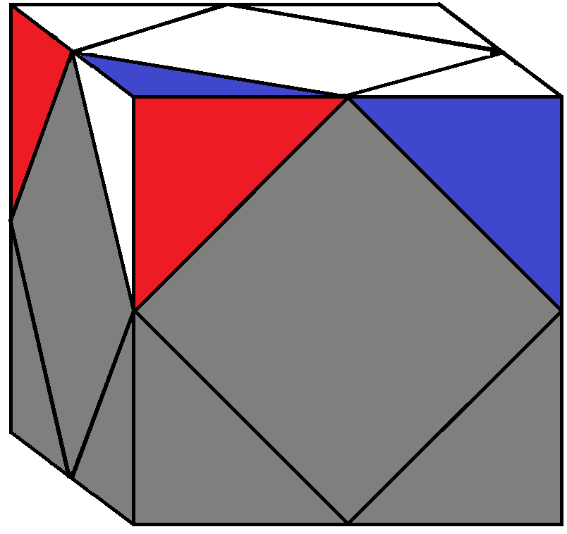 Algorithm 1/2 of step 1 of how to solve the Skewb