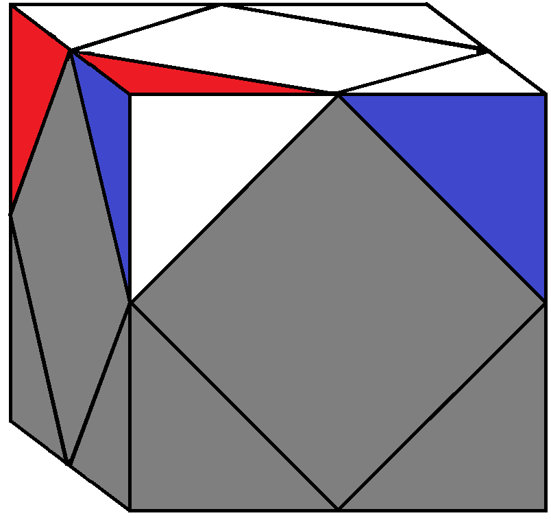 Algorithm 2/2 of step 1 of how to solve the Skewb